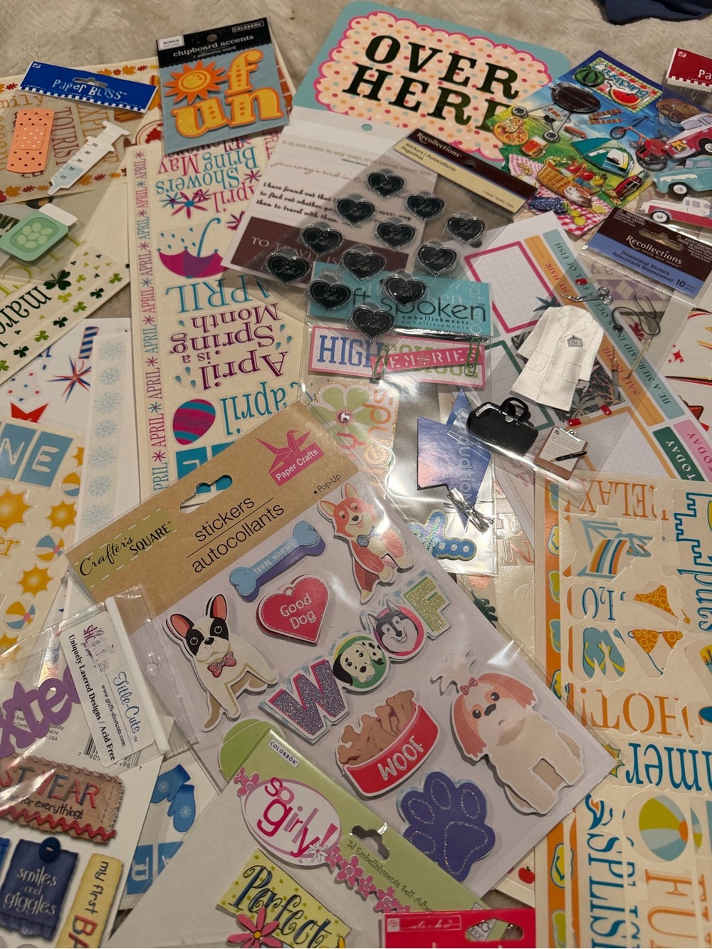 Sticker Assortment Pack - Multi Color Scrapbook Stickers - Picture 3 of 5